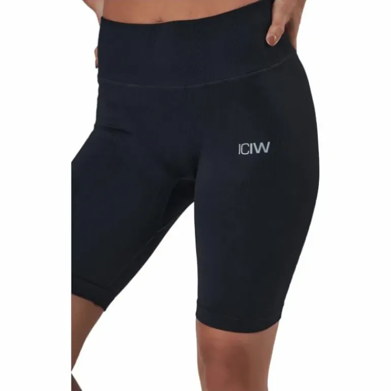 Ribbed Define Seamless Biker S Black