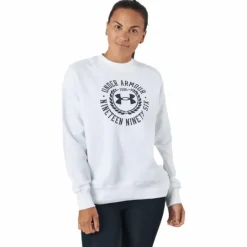 Rival Fleece Crest Grp Crew White