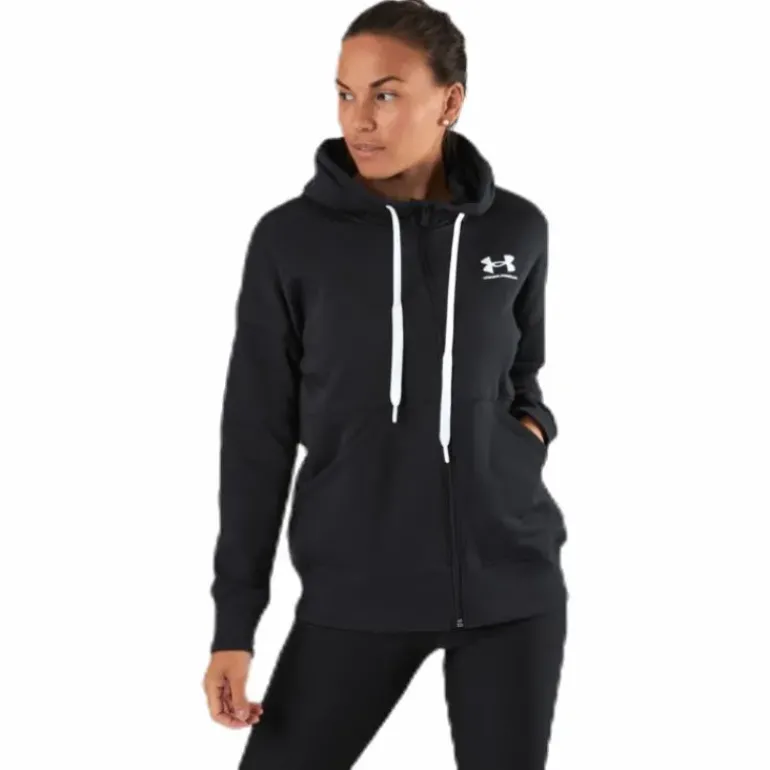 Rival Fleece Fz Hoodie Black