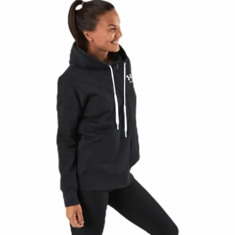 Rival Fleece Fz Hoodie Black