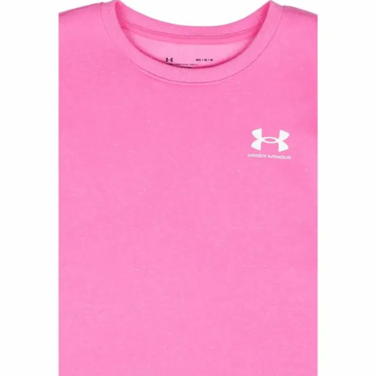 Rival Fleece Oversize Crew Pink Edge