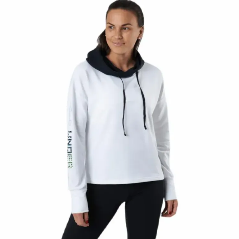 Rival Terry Geo Hoodie White