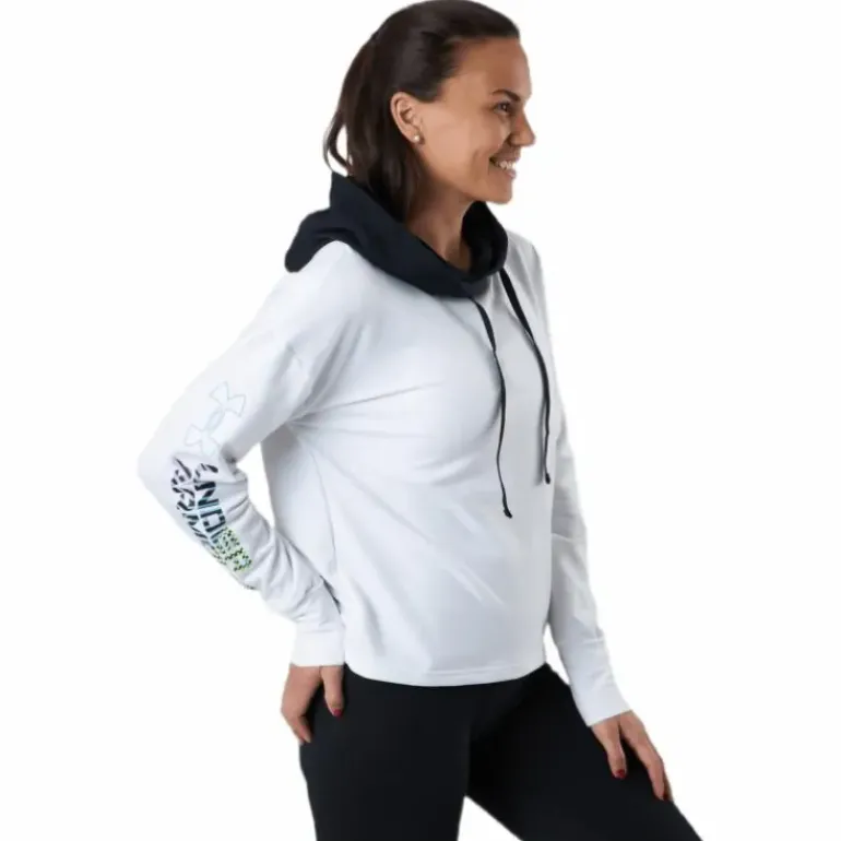 Rival Terry Geo Hoodie White