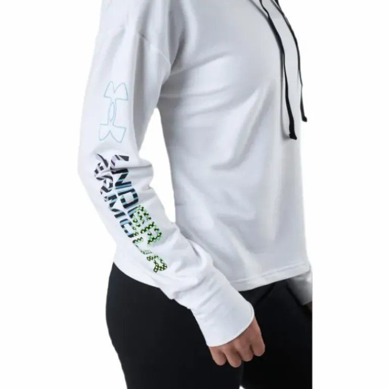 Rival Terry Geo Hoodie White