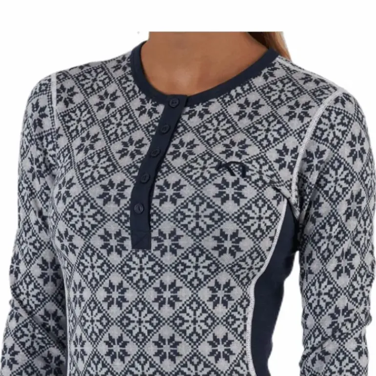 Rose Long Sleeve Shirt Blue