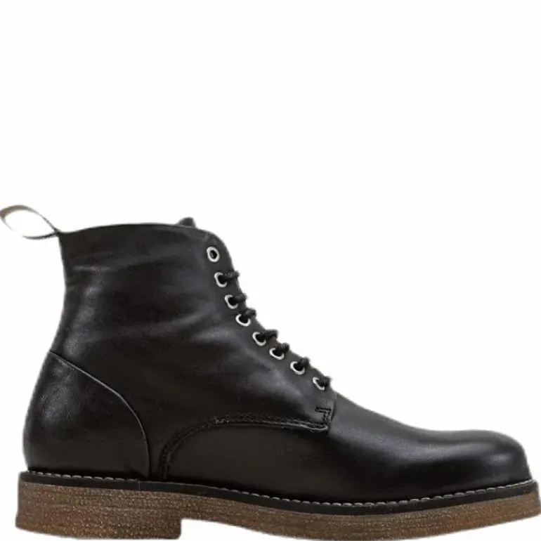 Rummy Leather Boots Black