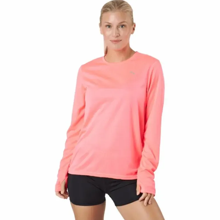 Run Favorite Ls Tee W Sunset Glow
