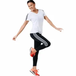 Run 3S Tee W White/Black