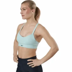 S Lux Strappy Sports Bra Green