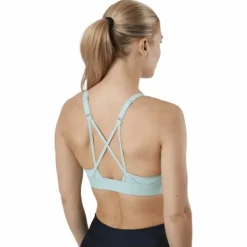 S Lux Strappy Sports Bra Green