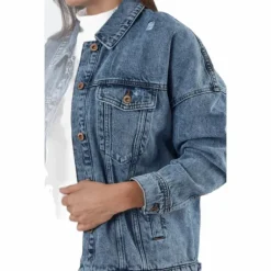 Safe Life Ls Oversze Jcket Blue