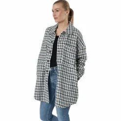 Sally Boucle Shacket Cc Otw White