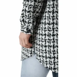 Sally Boucle Shacket Cc Otw White