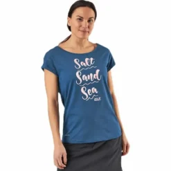 Salt Sand Sea Tee Blue