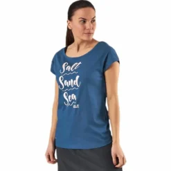 Salt Sand Sea Tee Blue