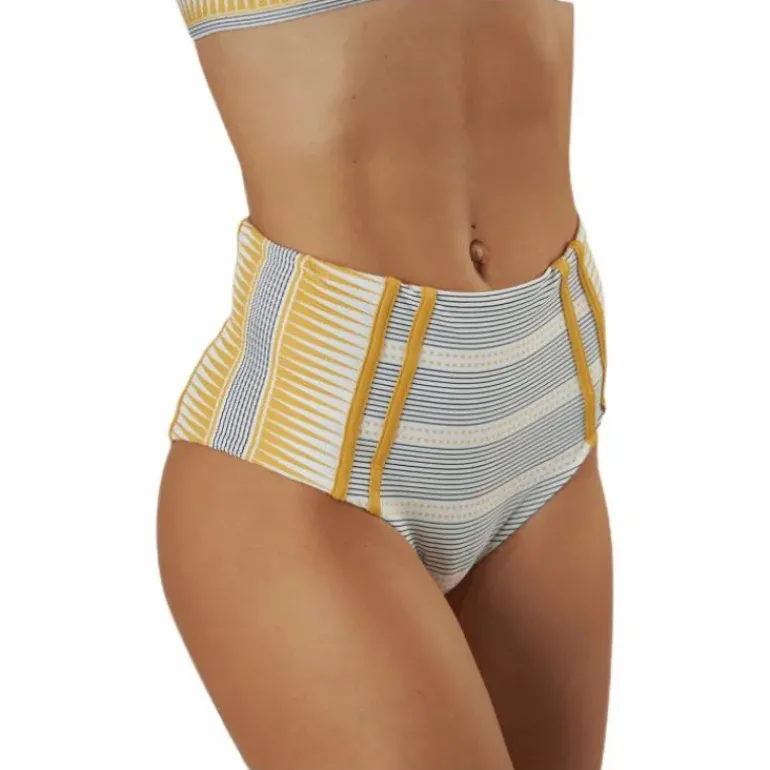 Salty Daze High Waisted Bottom Beige