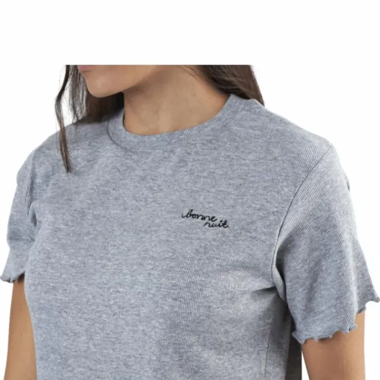 Sara Rib Pyjama Set Grey