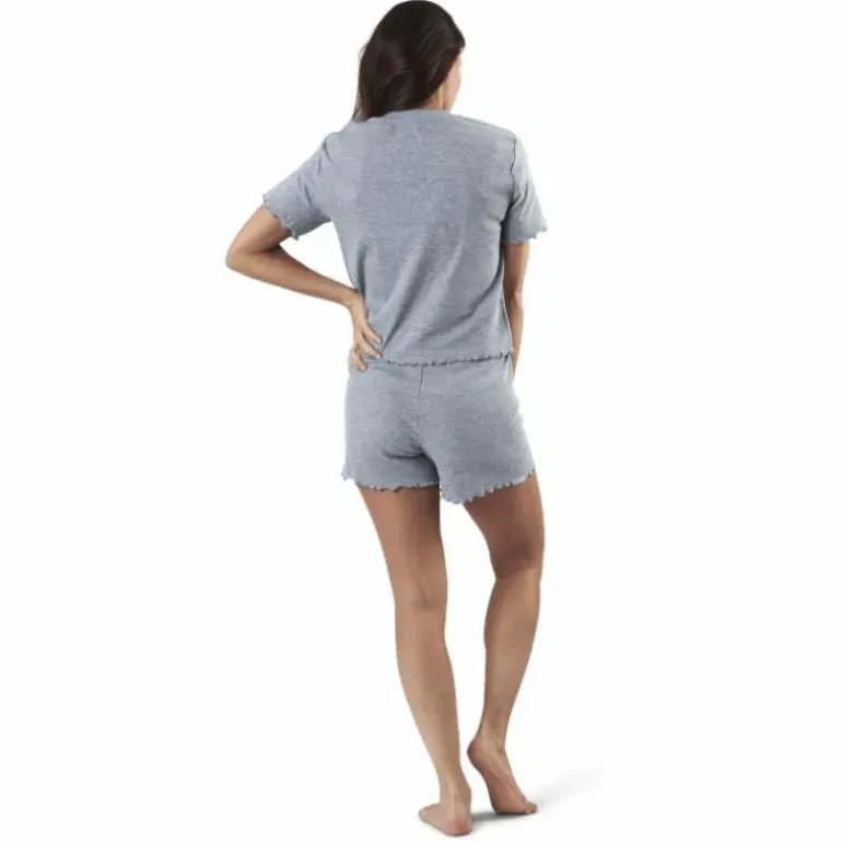 Sara Rib Pyjama Set Grey