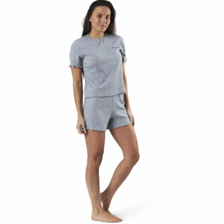 Sara Rib Pyjama Set Grey