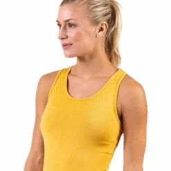 Seamless Chevron Racerback Yellow