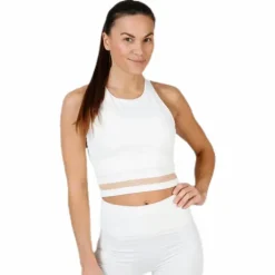 Seamless Crop Tank White
