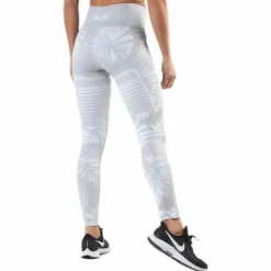 Seamless Floral Leggings Grey
