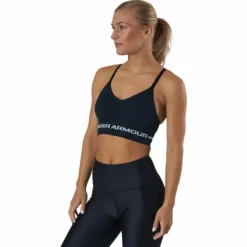 Seamless Low Long Bra Black