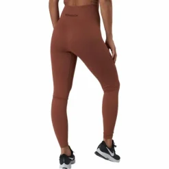 Seamless Rib Tights Copper Brown