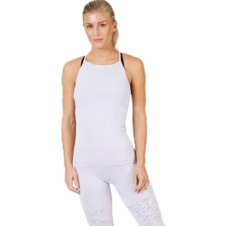 Seamless Skin Strap Top Purple
