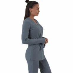 Serenity Rib Kimono Grey