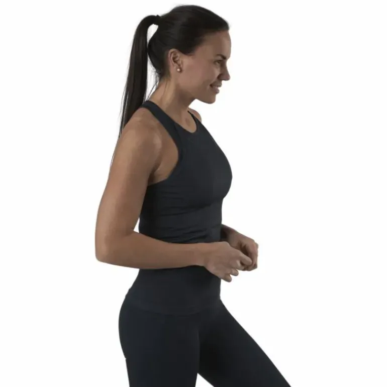 Shiny Alligator Seamless Strap Tank Grey