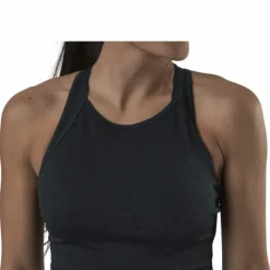 Shiny Alligator Seamless Strap Tank Grey
