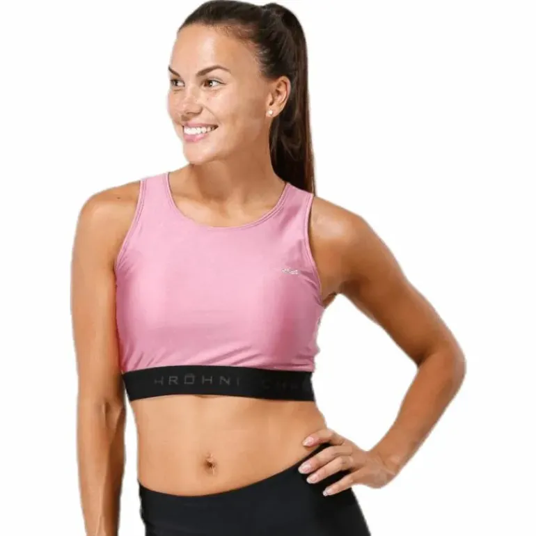 Shiny Sports Top Pink