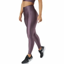 Shiny Tights Black Plum