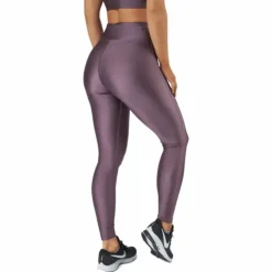 Shiny Tights Black Plum