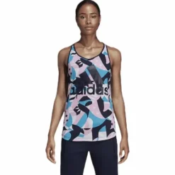 Sid All Over Print Tank Pink/White