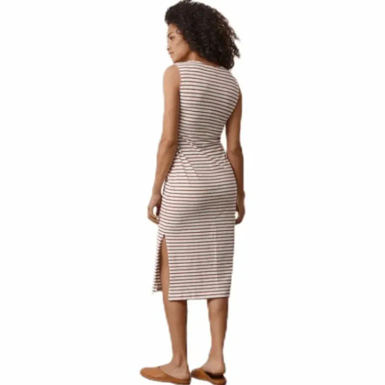 Simone S/L Dress Beige/Red