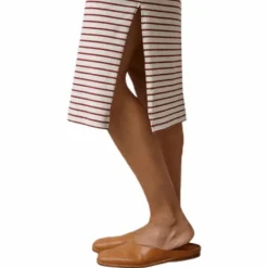 Simone S/L Dress Beige/Red