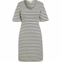 Simone SS Dress Blue/White