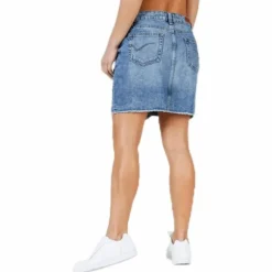 Sky Life Reg Dnm Skirt Blue