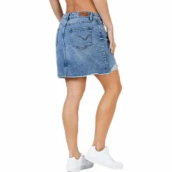 Sky Life Reg Dnm Skirt Blue