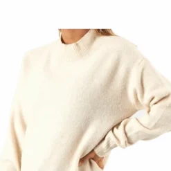 Skyla Ls O-Neck Wool Knit Grey