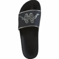 Slipper, Authentic Aqua 1 Black/Gold