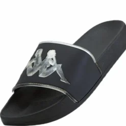 Slipper, Authentic Aqua 1 Black/Gold