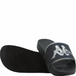 Slipper, Authentic Aqua 1 Black/Gold