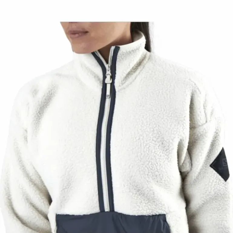Snowshelter Teddy Half Zip White