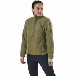 Snowshelter Teddy Half Zip Green