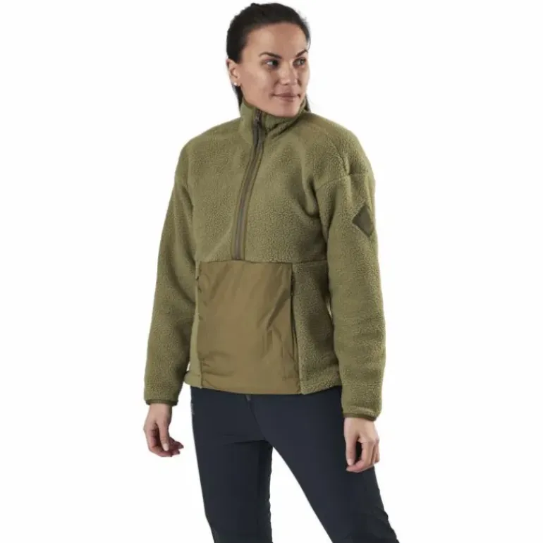 Snowshelter Teddy Half Zip Green