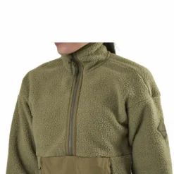 Snowshelter Teddy Half Zip Green