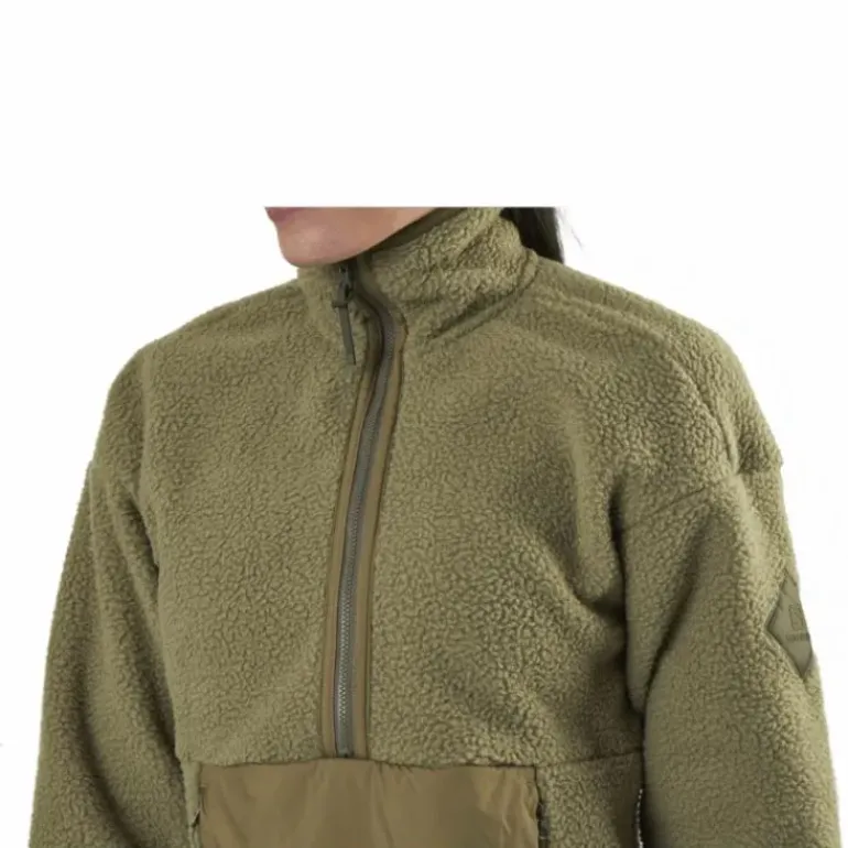 Snowshelter Teddy Half Zip Green